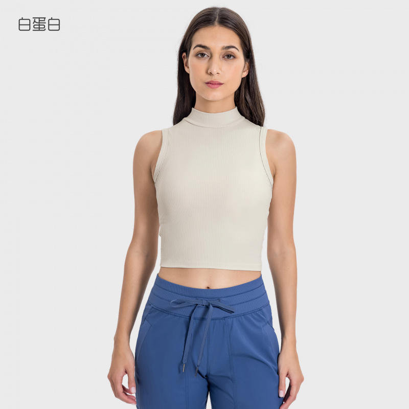 Tank Top Yoga Wanita Berkerah  - Tank Top Ribbed ulasan dan harga