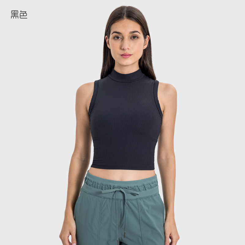 Tank Top Yoga Wanita Berkerah  - Tank Top Ribbed ulasan dan harga