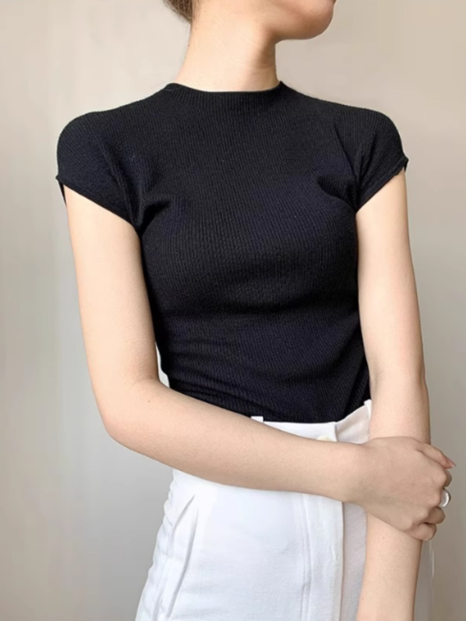 Kaus Lengan Pendek Rajutan Sut - Base Layer Top ulasan dan harga