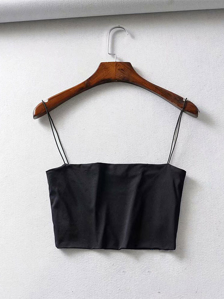 Atasan Crop Wanita Musim Panas - Tank Top Ribbed ulasan dan harga